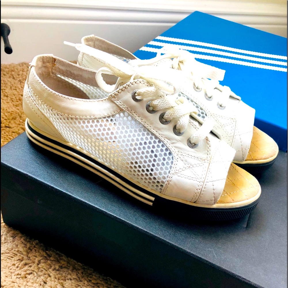 SOLD!!!Chanel mesh Peep toe Sandals